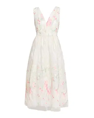 Milly Tinsley Floral-Embroidered Mesh Midi Dress | Thumbnail 1 Milly Tinsley Floral-Embroidered Mesh Midi Dress | Thumbnail 1