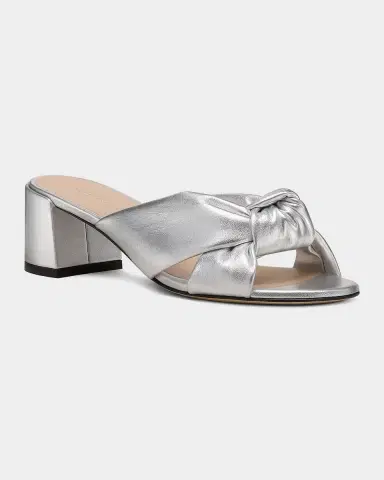 Stuart Weitzman 50mm Soplaya Metallic Leather Mule Sandals | Thumbnail 4 Stuart Weitzman 50mm Soplaya Metallic Leather Mule Sandals | Thumbnail 4