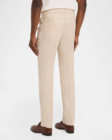 Bugatchi Men's Aerolinen Tailored Fit Pleated Pants | Thumbnail 3 Bugatchi Men's Aerolinen Tailored Fit Pleated Pants | Thumbnail 3