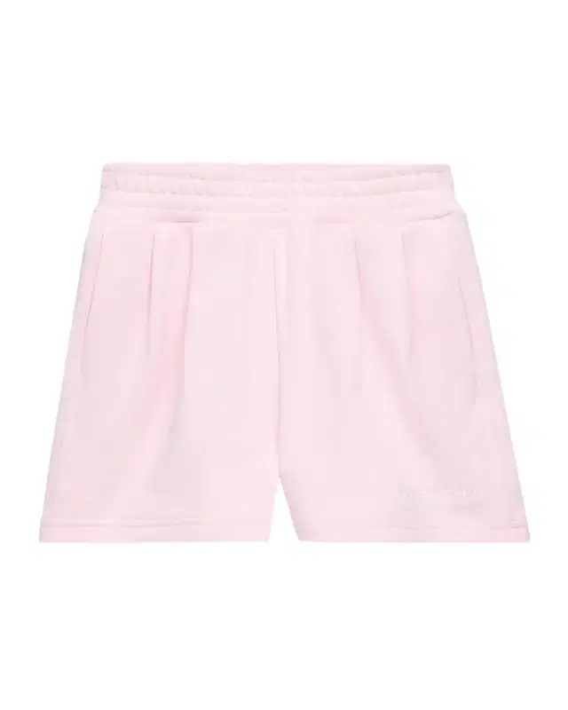Girl's Embroidered Logo Pleated Cotton Shorts, Size 8-14