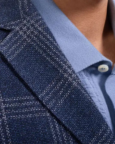 Bugatchi Men's Windowpane Two-Button Blazer | Thumbnail 5 Bugatchi Men's Windowpane Two-Button Blazer | Thumbnail 5