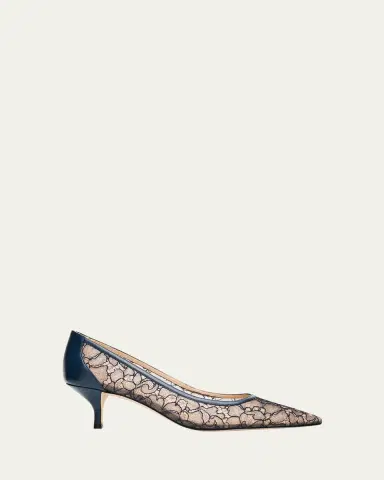 Stuart Weitzman 50mm Stuart Power Lace Pumps | Thumbnail 9 Stuart Weitzman 50mm Stuart Power Lace Pumps | Thumbnail 9