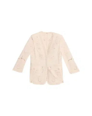 Kobi Halperin Lace Embroidered Cotton-Linen Jacket | Thumbnail 1 Kobi Halperin Lace Embroidered Cotton-Linen Jacket | Thumbnail 1