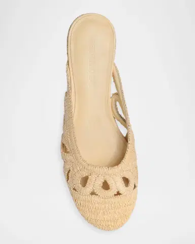 Bernardo Raffia Slipper Mules | Thumbnail 2