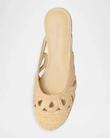 Bernardo Raffia Slipper Mules | Thumbnail 4
