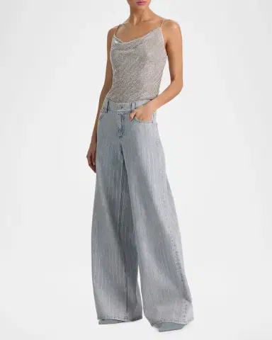 Alice + Olivia Harmon Crystal Chainmail Slip Tank Top | Thumbnail 6 Alice + Olivia Harmon Crystal Chainmail Slip Tank Top | Thumbnail 6