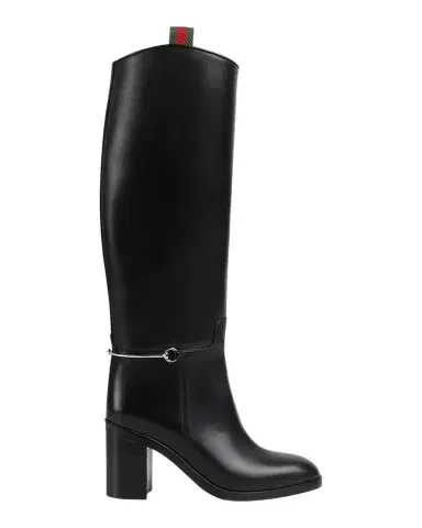 Gucci Marot Leather Charlotte Knee-High Boots | Thumbnail 1