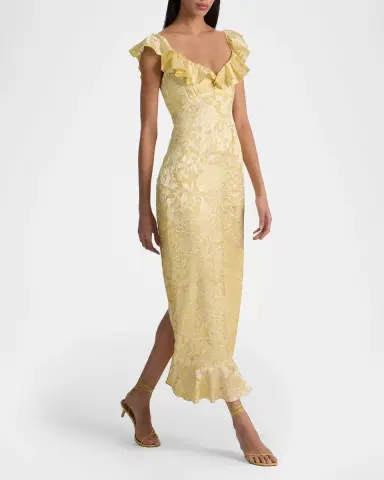 ALICE + OLIVIA Gemma Ruffled Floral Maxi Dress | Thumbnail 5 ALICE + OLIVIA Gemma Ruffled Floral Maxi Dress | Thumbnail 5