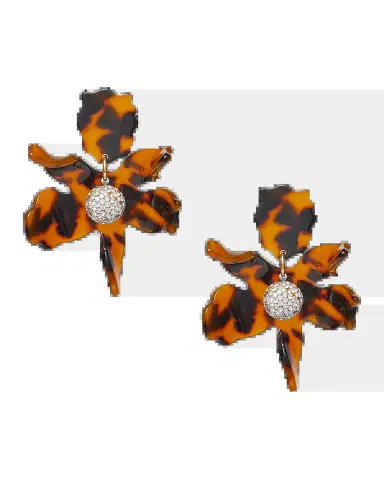 Lele Sadoughi Calla Lily Earrings, Wicker | Thumbnail 2 Lele Sadoughi Calla Lily Earrings, Wicker | Thumbnail 2