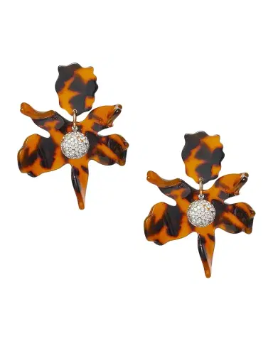 Lele Sadoughi Calla Lily Earrings, Wicker | Thumbnail 1 Lele Sadoughi Calla Lily Earrings, Wicker | Thumbnail 1