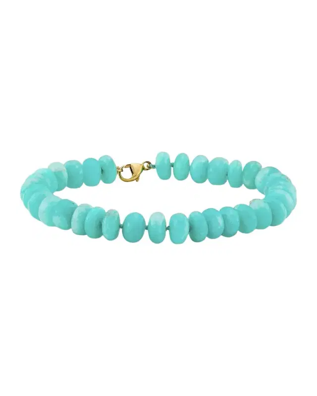 14K Amazonite Bead Bracelet