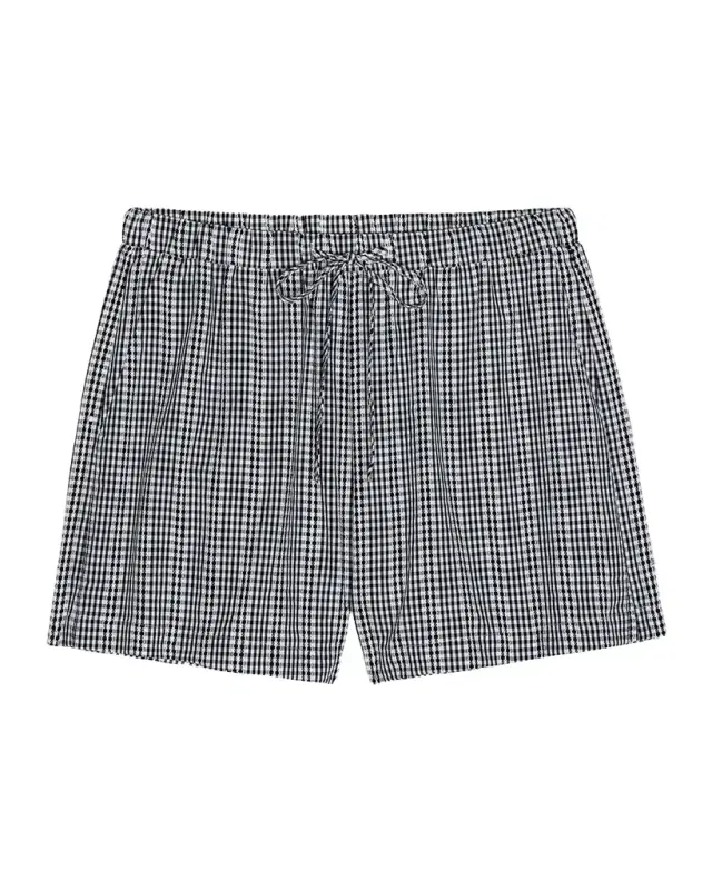 Jenner Gingham Drawstring Shorts