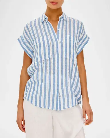 Rails Cito Stripe Short-Sleeve Shirt | Thumbnail 4 Rails Cito Stripe Short-Sleeve Shirt | Thumbnail 4