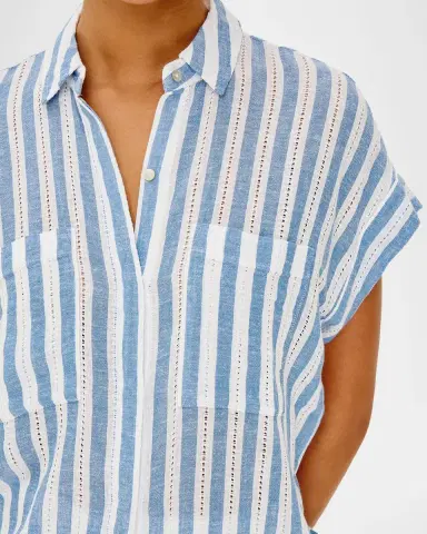 Rails Cito Stripe Short-Sleeve Shirt | Thumbnail 5 Rails Cito Stripe Short-Sleeve Shirt | Thumbnail 5