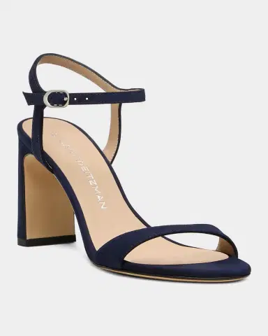 Stuart Weitzman 85mm Babette Suede Ankle-Strap Sandals | Thumbnail 3