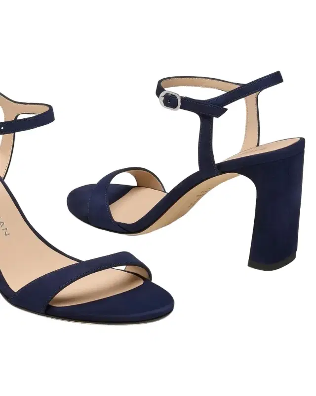85mm Babette Suede Ankle-Strap Sandals
