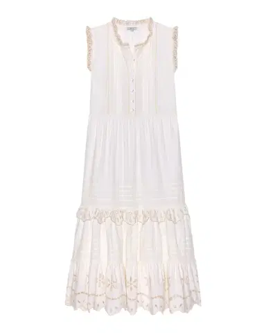 Rails Aubrie Ruffled Eyelet Midi Dress | Thumbnail 1 Rails Aubrie Ruffled Eyelet Midi Dress | Thumbnail 1