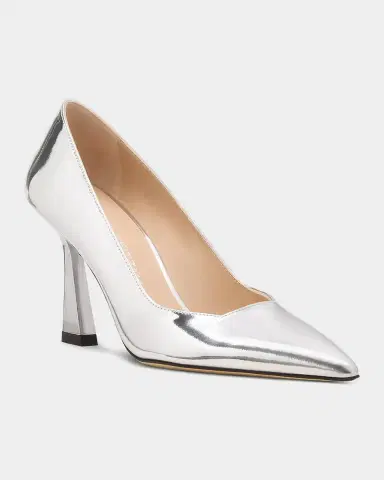 Stuart Weitzman 85mm Vinnie Metallic Leather Pumps | Thumbnail 4 Stuart Weitzman 85mm Vinnie Metallic Leather Pumps | Thumbnail 4