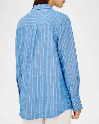 Rails Knox Pinstripe Linen Shirt | Thumbnail 3 Rails Knox Pinstripe Linen Shirt | Thumbnail 3