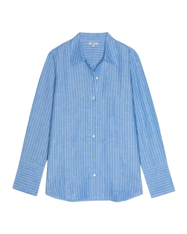 Knox Pinstripe Linen Shirt
