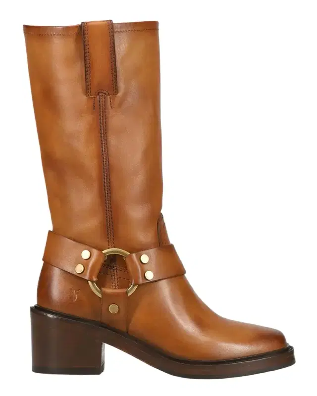 Frye Kate Harness Leather Mid-Calf Boots