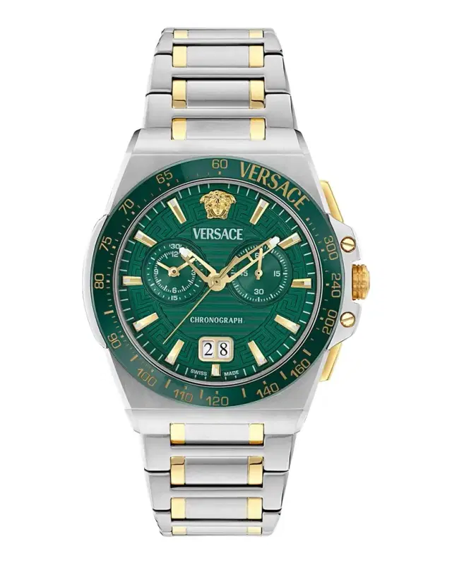 Men's Greca Reaction 43mm Two-Tone Bracelet Watch