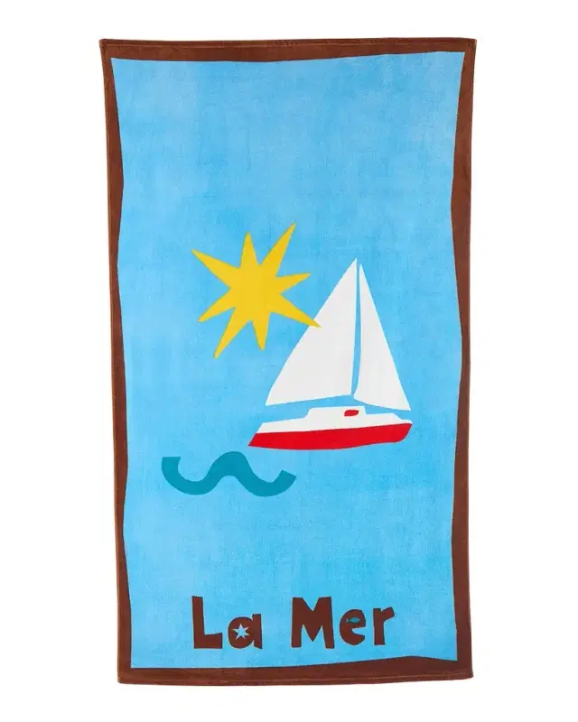 Jonathan Adler Playa La Mer Beach Towel, 40" x 70"