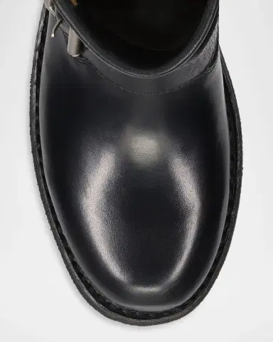 Frye Viv Short Leather Engineer Moto Boots | Thumbnail 4