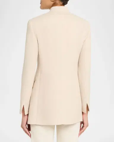 Akris Alvar Linen-Wool Double-Face Cardigan Jacket | Thumbnail 3 Akris Alvar Linen-Wool Double-Face Cardigan Jacket | Thumbnail 3