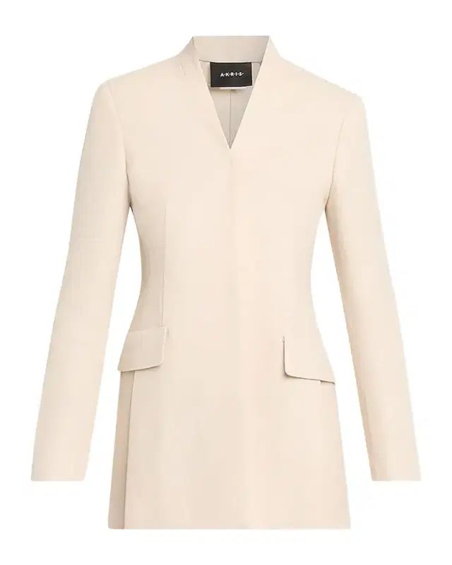 Alvar Linen-Wool Double-Face Cardigan Jacket