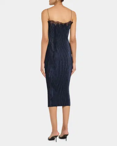 FFORME Lumi Pleated Satin Midi Dress | Thumbnail 2 FFORME Lumi Pleated Satin Midi Dress | Thumbnail 2