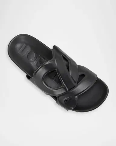 Loewe x Paula's Ibiza Men's Ease Monogram Leather Sandals | Thumbnail 4 Loewe x Paula's Ibiza Men's Ease Monogram Leather Sandals | Thumbnail 4