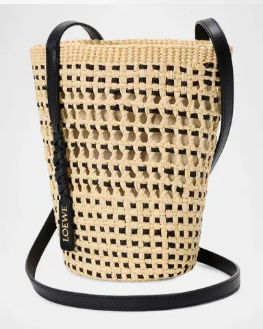 Loewe x Paula's Ibiza Braid Woven Palm Leaf Crossbody Bag | Thumbnail 2
