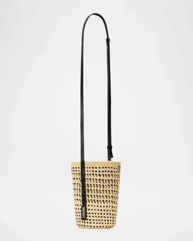 Loewe x Paula's Ibiza Braid Woven Palm Leaf Crossbody Bag | Thumbnail 6