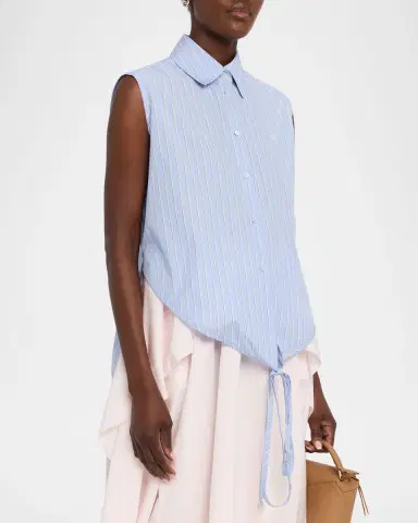 Loewe x Paula's Ibiza Striped Cotton-Blend Sleeveless Top | Thumbnail 3 Loewe x Paula's Ibiza Striped Cotton-Blend Sleeveless Top | Thumbnail 3
