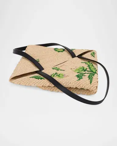 Loewe x Paula's Ibiza Puzzle Embroidered Raffia Tote Bag | Thumbnail 7