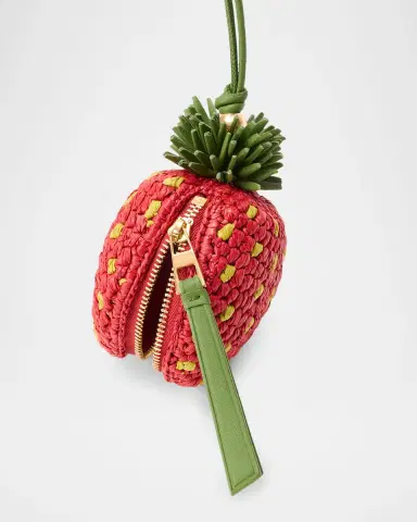 Loewe x Paula's Ibiza Strawberry Raffia Coin Purse | Thumbnail 2 Loewe x Paula's Ibiza Strawberry Raffia Coin Purse | Thumbnail 2