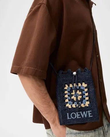 Loewe x Paula's Ibiza Crochet Raffia Pocket Crossbody Bag | Thumbnail 2 Loewe x Paula's Ibiza Crochet Raffia Pocket Crossbody Bag | Thumbnail 2