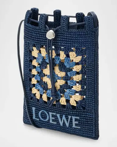 Loewe x Paula's Ibiza Crochet Raffia Pocket Crossbody Bag | Thumbnail 3 Loewe x Paula's Ibiza Crochet Raffia Pocket Crossbody Bag | Thumbnail 3