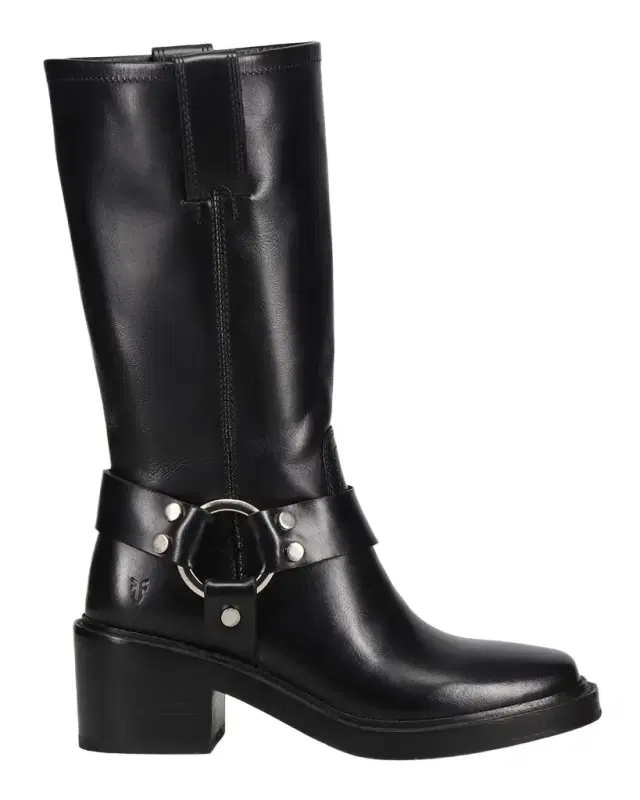 Frye Kate Harness Leather Mid-Calf Boots