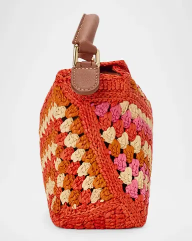 Loewe x Paula's Ibiza Puzzle Crochet Raffia Top-Handle Bag | Thumbnail 8