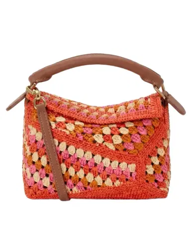 Loewe x Paula's Ibiza Puzzle Crochet Raffia Top-Handle Bag | Thumbnail 1