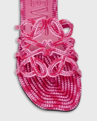 Loewe x Paula's Ibiza Petal Anagram Crochet Flat Slide Sandals | Thumbnail 2 Loewe x Paula's Ibiza Petal Anagram Crochet Flat Slide Sandals | Thumbnail 2