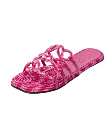 Loewe x Paula's Ibiza Petal Anagram Crochet Flat Slide Sandals | Thumbnail 1 Loewe x Paula's Ibiza Petal Anagram Crochet Flat Slide Sandals | Thumbnail 1