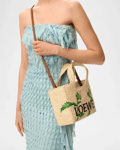 Loewe x Paula's Ibiza Embroidered Raffia Tote Bag | Thumbnail 5 Loewe x Paula's Ibiza Embroidered Raffia Tote Bag | Thumbnail 5
