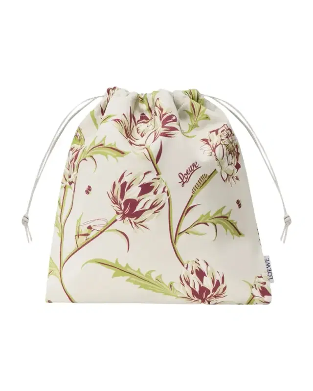 Loewe x Paula 's Ibiza Artichoke-Print Canvas Pouch Bag