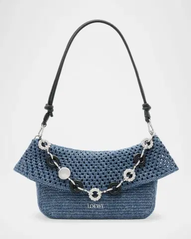 Loewe x Paula's Ibiza Ola Medium Bag in Denim-Effect Raffia | Thumbnail 8 Loewe x Paula's Ibiza Ola Medium Bag in Denim-Effect Raffia | Thumbnail 8
