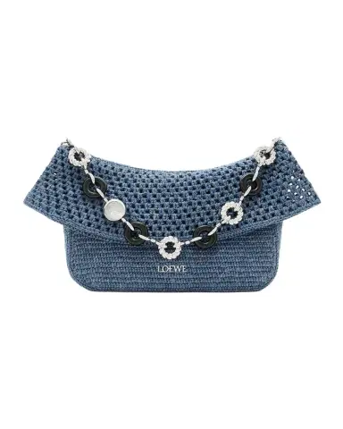 Loewe x Paula's Ibiza Ola Medium Bag in Denim-Effect Raffia | Thumbnail 1 Loewe x Paula's Ibiza Ola Medium Bag in Denim-Effect Raffia | Thumbnail 1