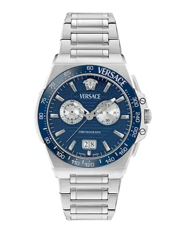 Versace Collection Men's Greca Reaction 43mm Stainless Steel Bracelet Watch | Thumbnail 1