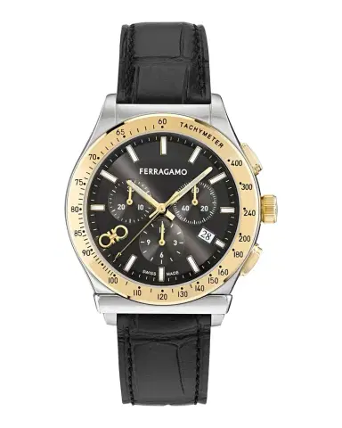 FERRAGAMO Men 's Ferragamo 1927 Leather-Strap Chronograph Watch | Thumbnail 1